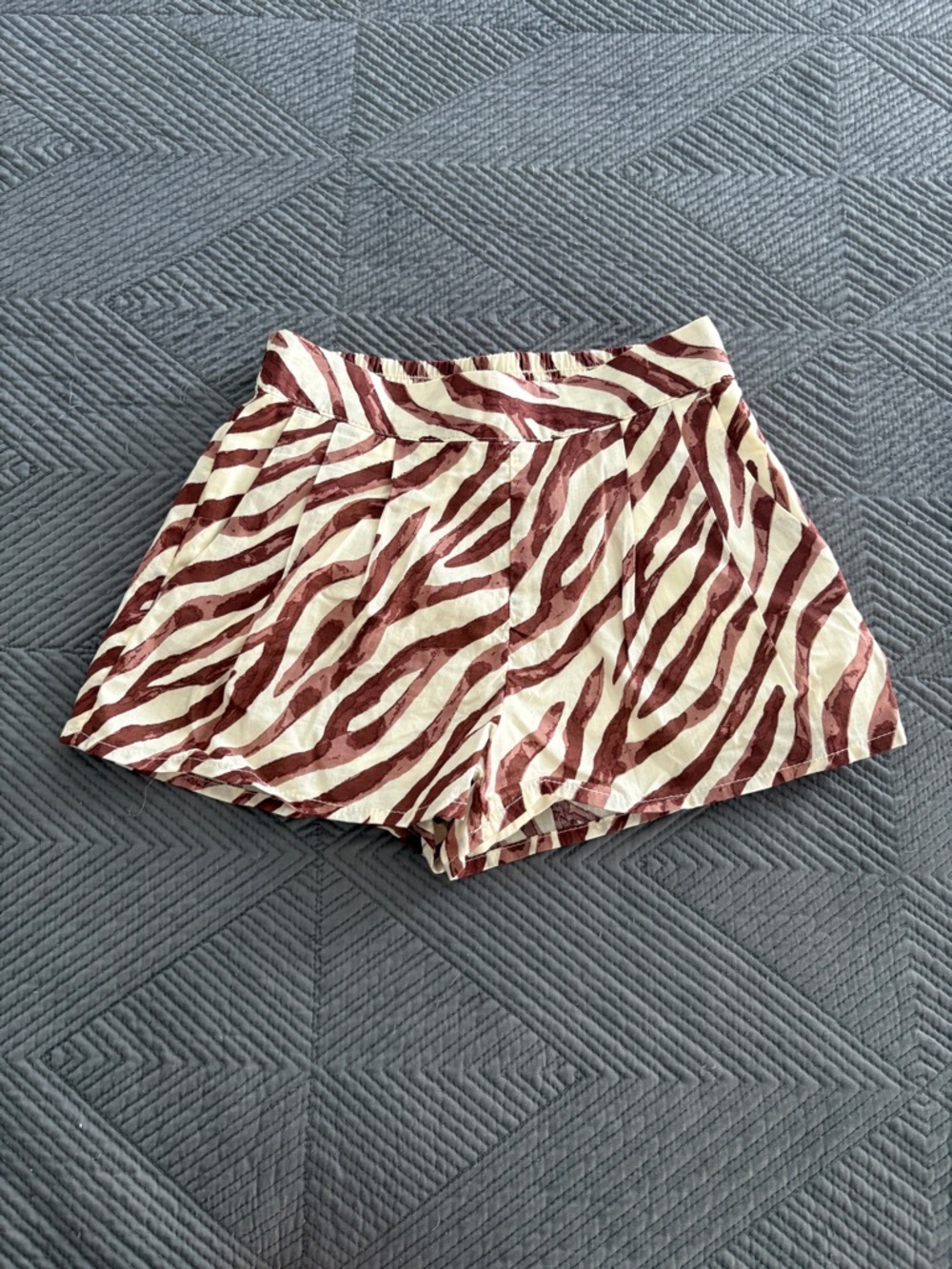 Janie and Jack Brown Zebra Print Light Shorts